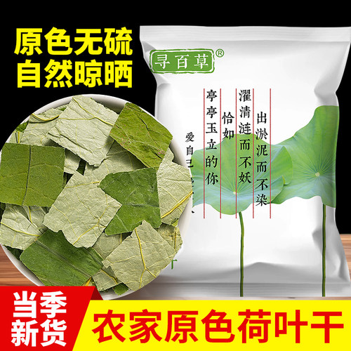 农家晾晒荷叶干干净新货