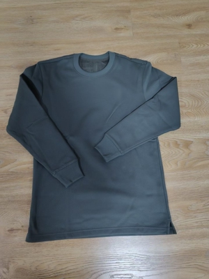 新式长袖加绒体能训练服冬季男保暖速干T恤上衣加绒圆领衫体能服