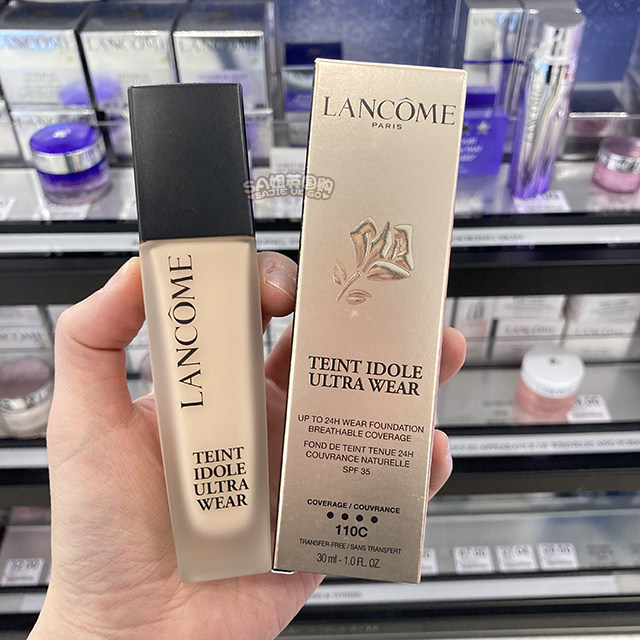 Lancome兰蔻 新版长效无痕舒适持妆粉底液 黑盖哑光持久控油 30ml