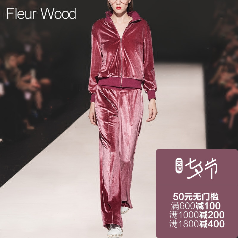 FLEUR WOOD2017ÇﶬпîÅ®×°Å·ÃÀÆøÖʳ±Ê±ÉпíËÉË¿ÈÞÔ˶¯ÐÝÏÐÌ××°