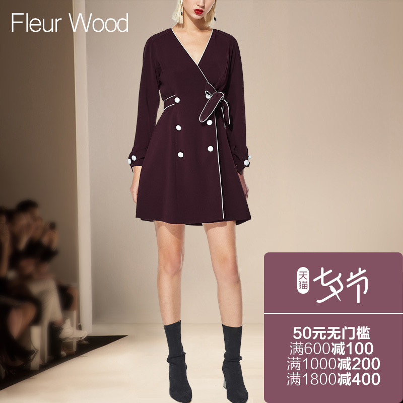 FLEUR WOOD´ºÇﶬпîÅ®×°³±Å·ÃÀʱÉÐÐÔ¸ÐÐÞÉí³¤ÐäaÐͶÌȹÁ¬ÒÂȹ
