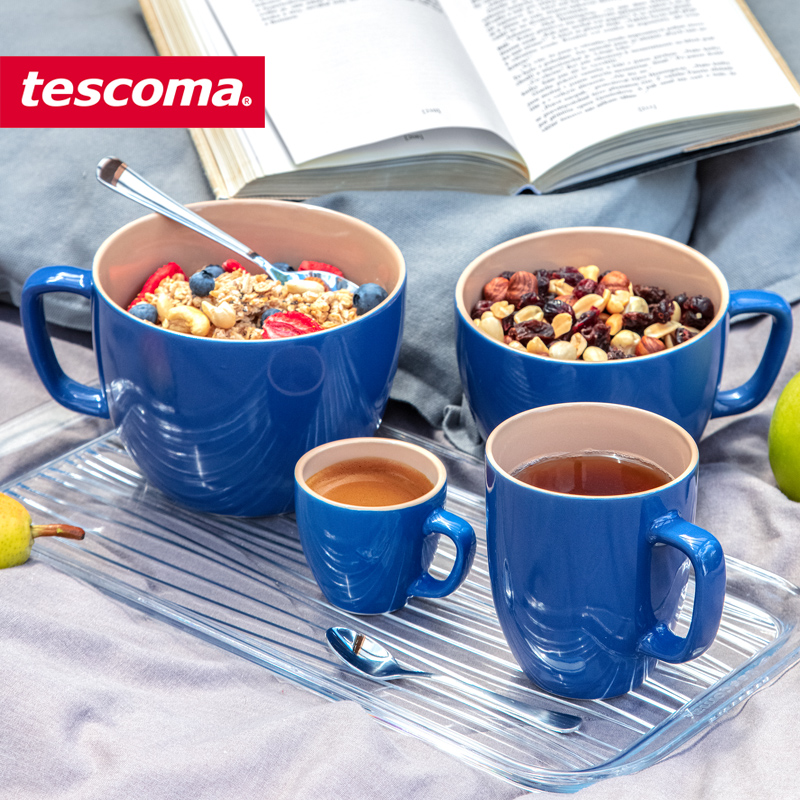 高颜值撞色陶瓷马克杯捷克进口