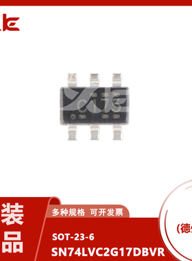 原装正品 SN74LVC2G17DBVR SOT-23-6 双路施密特触发缓冲器芯片