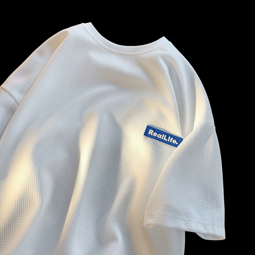 Летняя трендовая брендовая футболка, короткий рукав, оверсайз