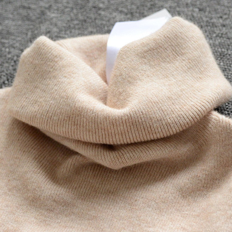 新款堆堆领打底衫2020洋气高领毛衣女修身秋冬针织紧身内搭羊毛衫