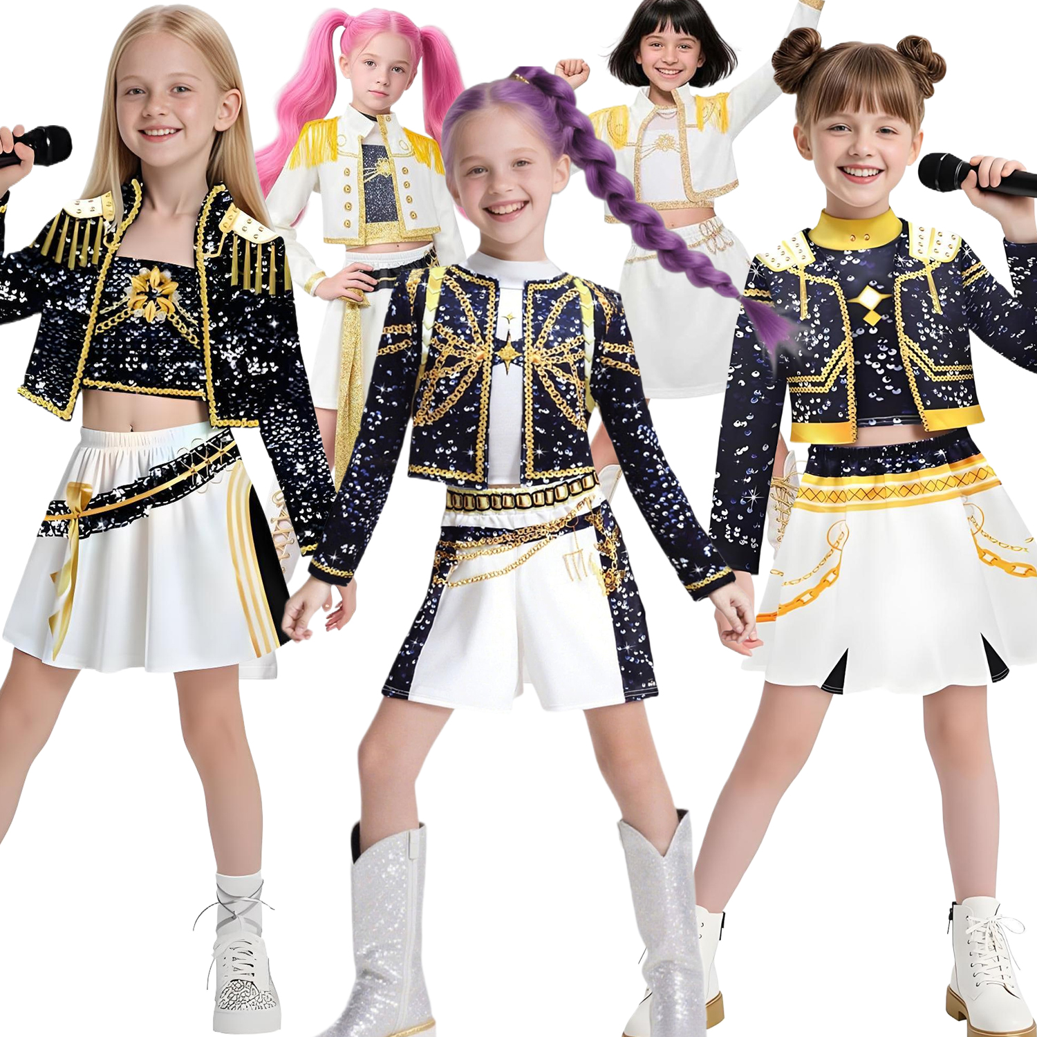 韩流打歌服猎魔女团套装裙