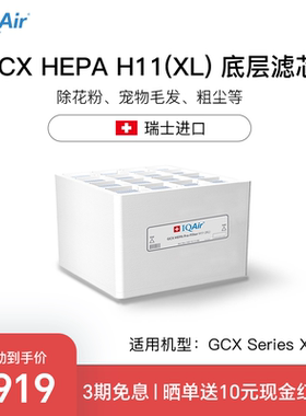 IQAir空气净化器滤芯滤网 H11（XL）底层滤芯进口适用GCX Series