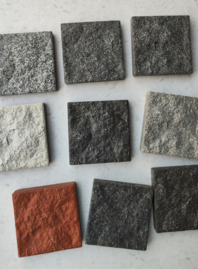 马蹄石100x100x18户外广场马蹄砖人行道花园庭院抗压防滑PC砖地砖