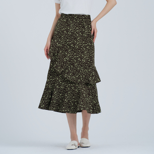 阿依莲a.yilian 不规则高腰半裙