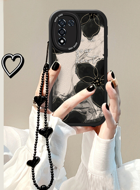 适用于OPPOK9s水墨花朵手机壳网红ins风OPPOPERM10大眼睛创意硅胶保护套全包边防摔软壳