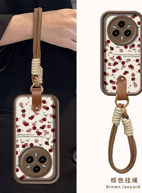 适用玫瑰碎花realme14PRO+手机壳15T真我13pro秋冬11硅胶10proplus全包12pro高级感防摔保护套新款外壳少女软