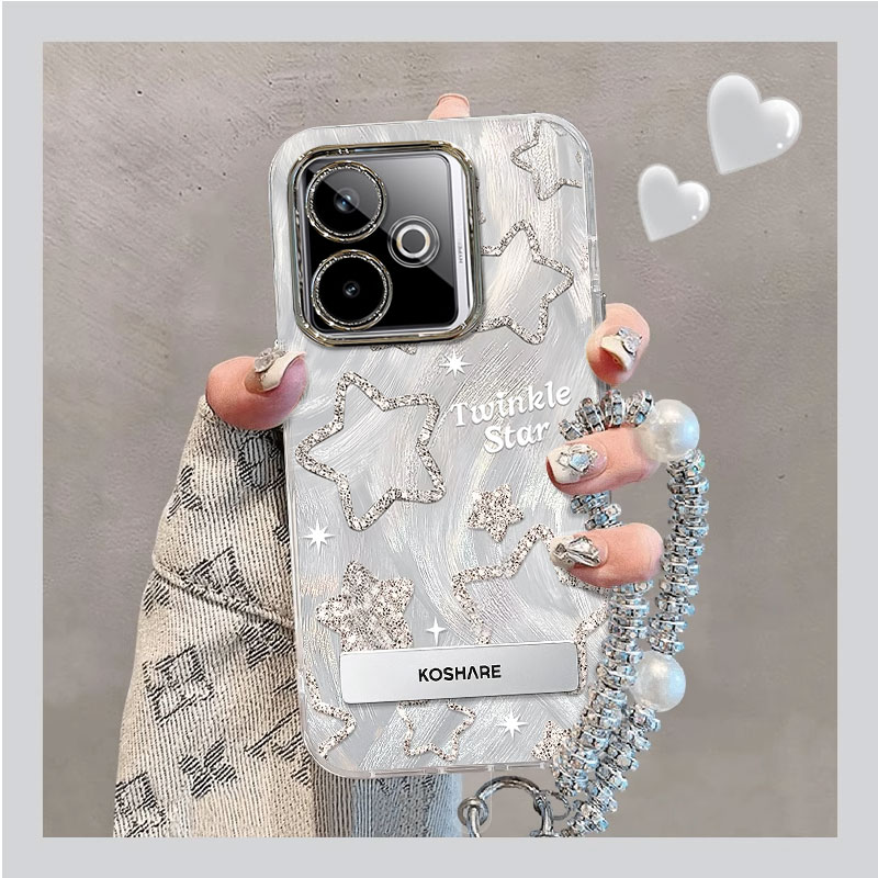 适用真我GT系列闪粉星星手机壳