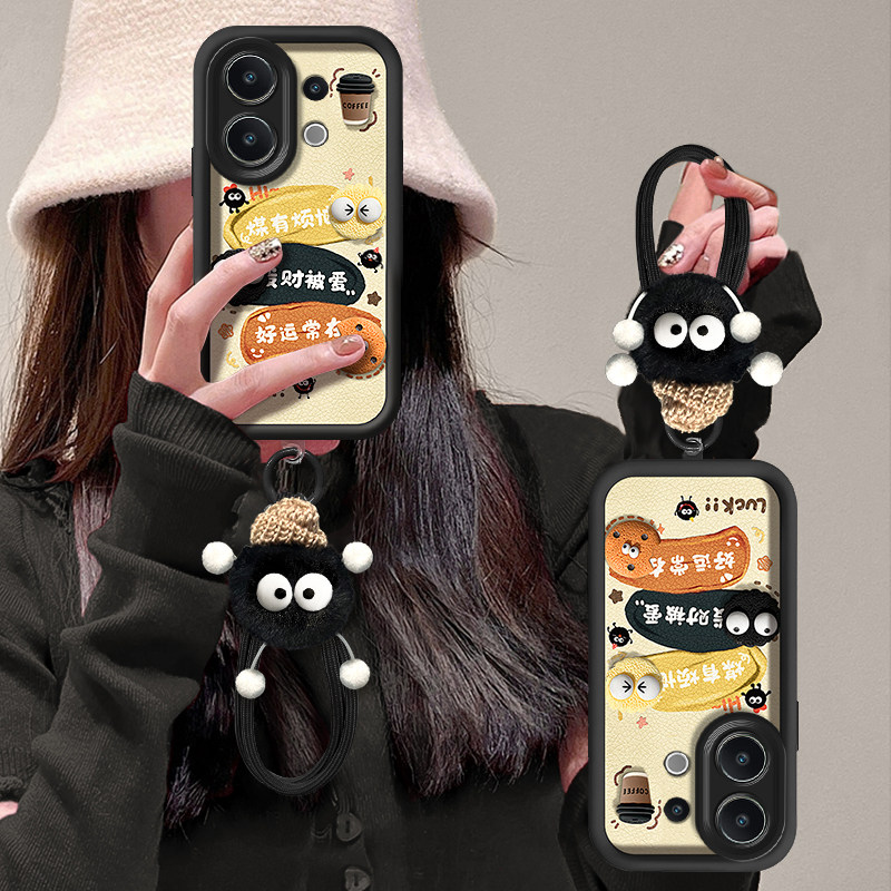 适用煤有烦恼vivos30promini手机壳s20全包s19专用s18E挂绳s17T卡通s16硅胶s15新款S12女S10防摔S9保护套外壳