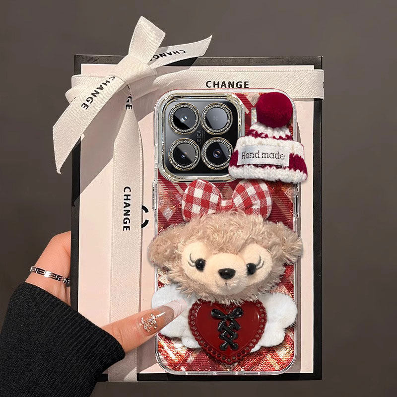 适用毛绒公仔小米15手机壳14Ultra新款13pro女款冰川纹12x防摔10s保护套11全包civi4高级感3可爱气质时尚颜值,3C数码配件,手机保护套/壳,淘宝优惠券,粉丝福利购,淘宝优惠卷