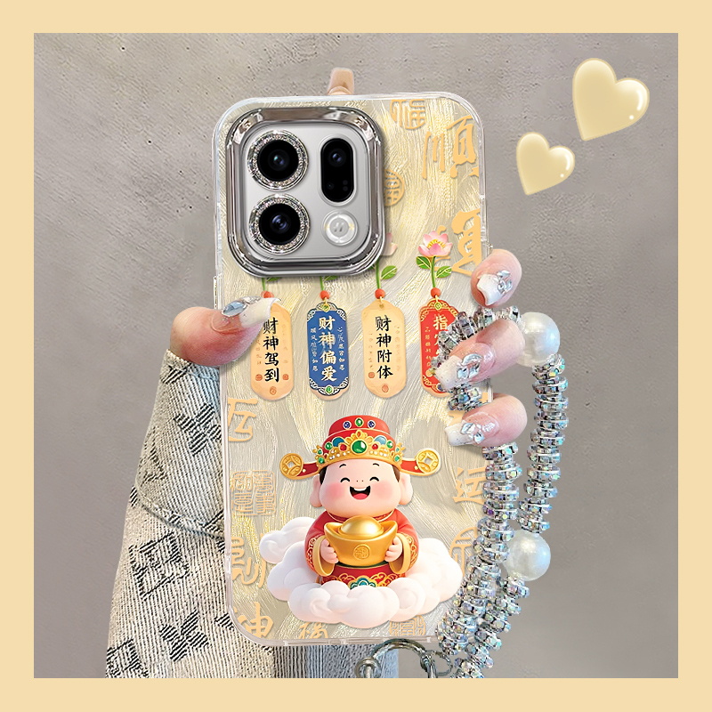 适用OPPOFindX系列财神爷手机壳