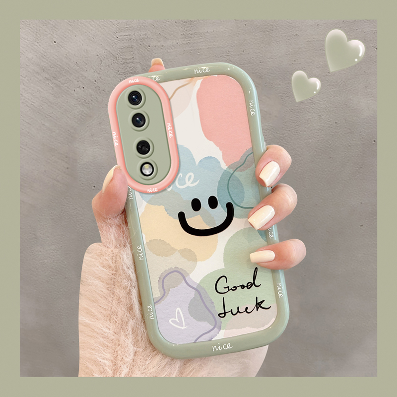 适用于华为荣耀90新款手机壳时尚网红ins风简约晕染笑脸荣耀90Pro创意硅胶保护套镜头全包防摔软壳使用感如何?