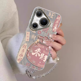 少女全包防摔保护套 30新款 适用发财钱袋华为pura80pro 手机壳p70Ultra高级感p60art专用p50E羽纱国风p40爆款