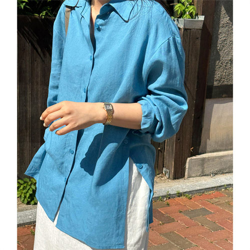 出行必备，天丝亚麻衬衫女防晒衫