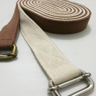 艾扬格瑜伽带伸展带拉伸辅助拉筋瑜伽绳初学者辅具哈他绳纯棉环保