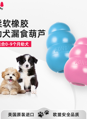 KONG幼犬葫芦漏食球耐咬小型犬宠物嗅闻益智丰容藏食磨牙狗狗玩具