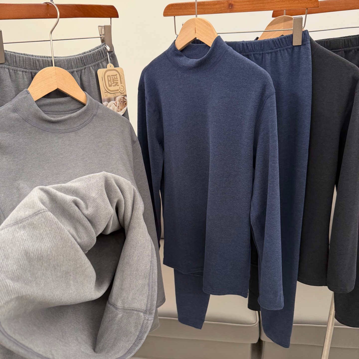 温暖过冬！莱赛尔+山羊绒混纺！男加绒加厚保暖内衣秋衣秋裤套装