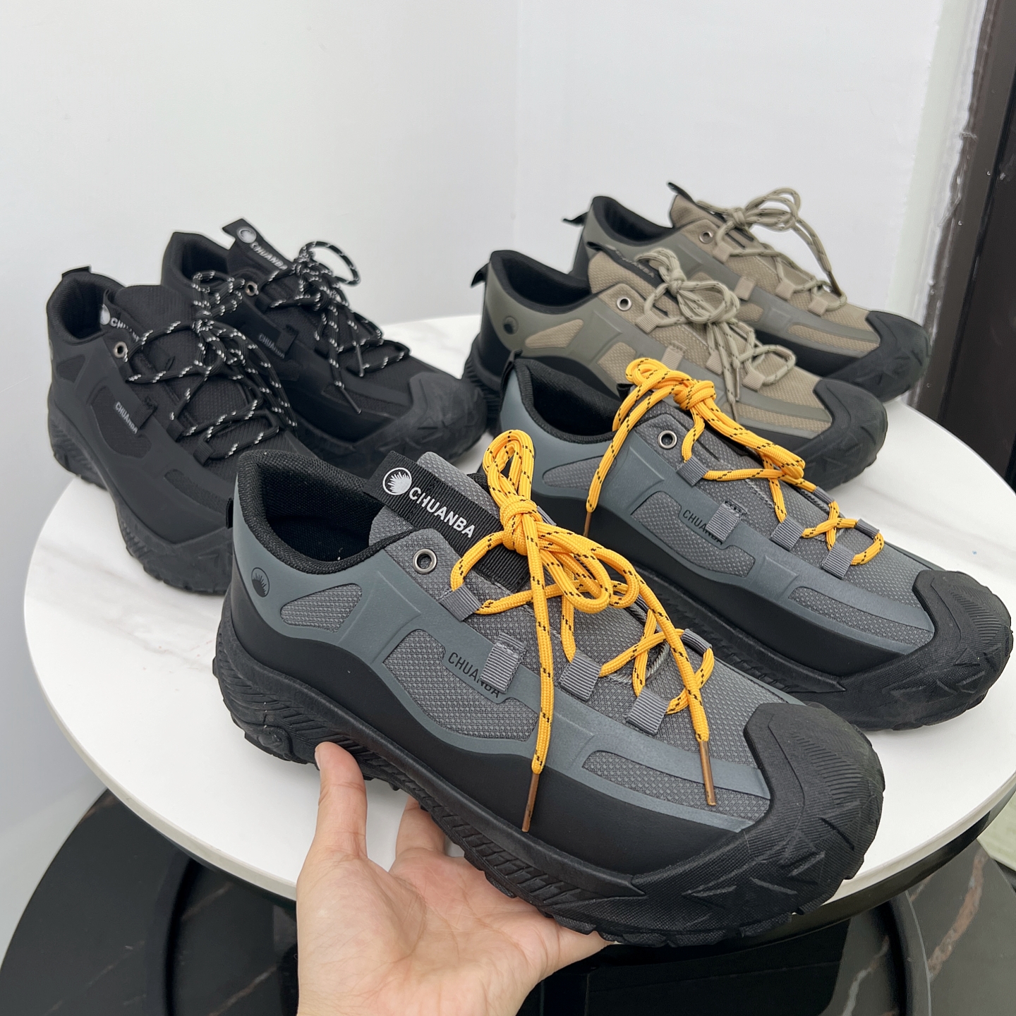 户外机能风！轻便减震！秋季男士时尚舒适透气防滑徒步运动休闲鞋