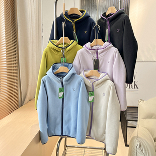 加绒加厚抓绒衣！软糯舒适！秋冬女士连帽保暖羊羔绒摇粒绒外套潮