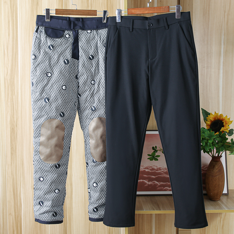 白鹅绒冬季男士防水保暖羽绒裤