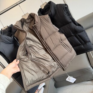公司单！保暖高蓬松！90鸭绒！冬季男士时尚立领百搭羽绒马甲背心
