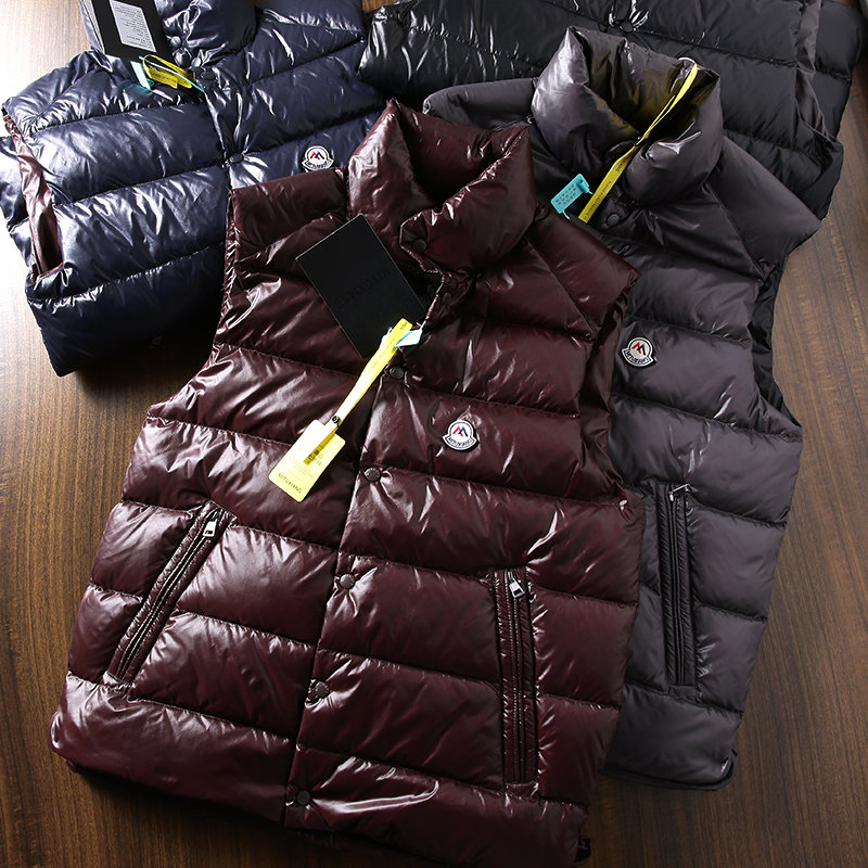 高蓬松！防污亮面设计！90鸭绒！冬季保暖舒适立领户外羽绒马甲潮