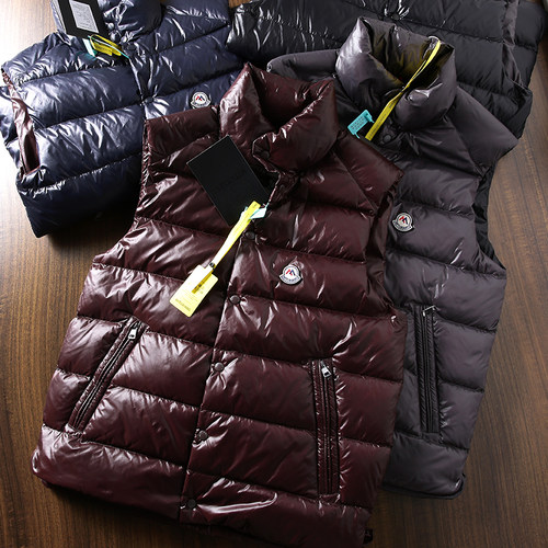 高蓬松！防污亮面设计！90鸭绒！冬季保暖舒适立领户外羽绒马甲潮