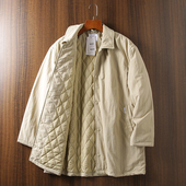 翻领加厚保暖棉衣棉服外套 中长款 日系复古 外贸尾货休闲青年男士