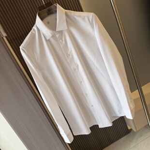 春季 男士 衬衫 舒适为王 长袖 柜299 百搭纯白修身 H剪 轻商务时尚