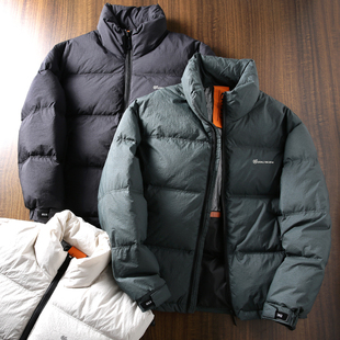 鸭绒保暖时尚 科技蓄热 男士 冬季 加厚面包服羽绒服外套 立领蓬松