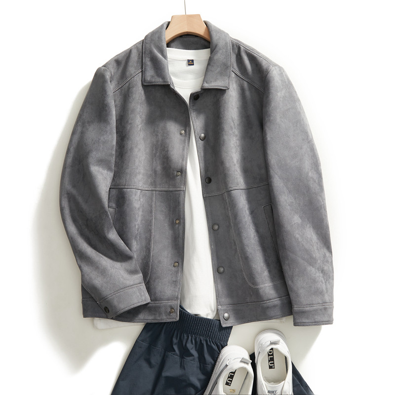 惊艳压轴！线下1599！定制超软麂皮绒！秋冬高端男士休闲夹克外套,男装,夹克,淘宝优惠券,粉丝福利购,淘宝优惠卷