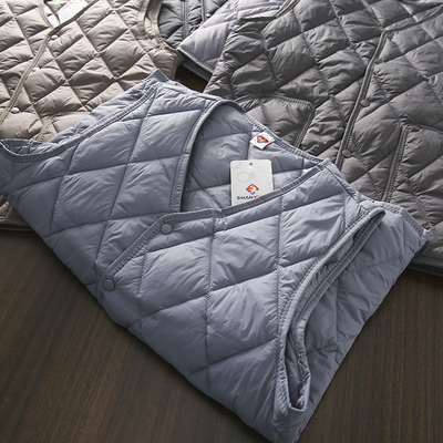 华华U家！男女同款 菱形绗缝保暖防风锁温秋冬休闲棉马甲百搭背心