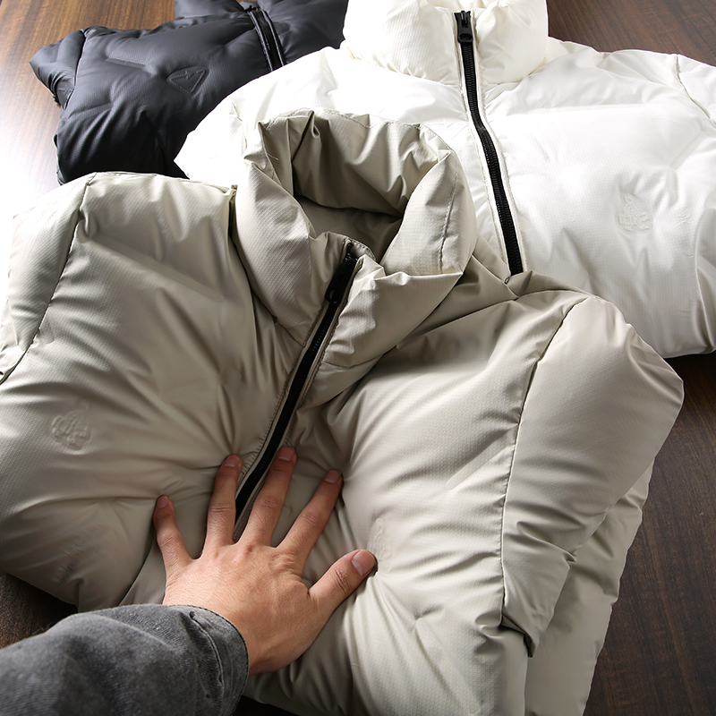 压胶分仓充绒！御寒保暖！冬季男士立领加厚保暖百搭羽绒服外套潮