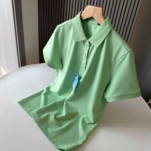亲肤舒适丝滑垂坠通勤休闲POLO衫 夏季 光棉莱赛尔混纺 女士福利
