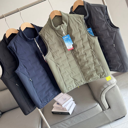 轻便保暖！90鸭绒！600蓬松！秋冬男士防风立领户外休闲羽绒马甲