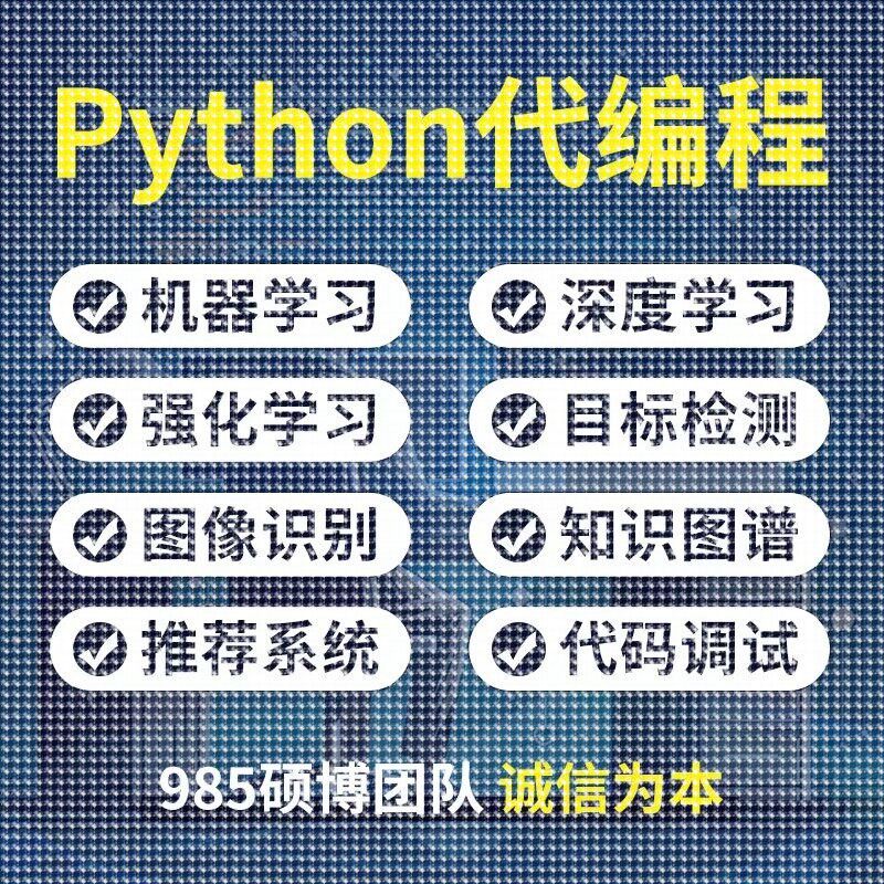 Python编程图像处理深度学习机器学习自然语言AI算法web网站开发