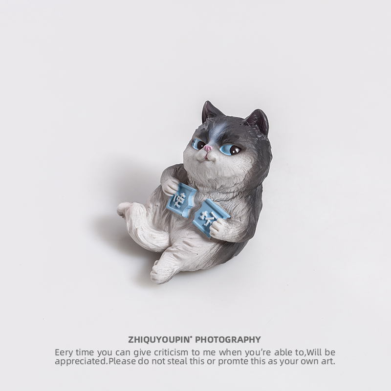 网络表情包猫咪摆件创意使坏汽车公仔桌面生日蛋糕烘培装饰品