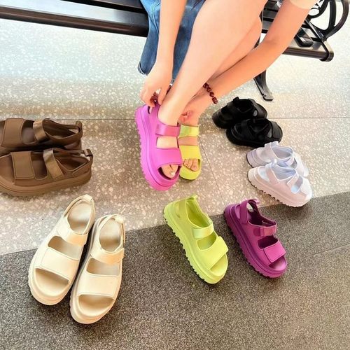 2025 sponge cake comfortable casual open toe sandals