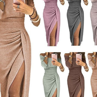 One Splitting Collar Party 连衣裙 2025 Dress Butt