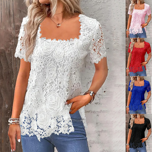 Vacation shirt Elegant Top Lace 2025