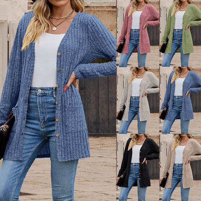 Women's knitted cardigan jacket, fashionable autumn top 外套