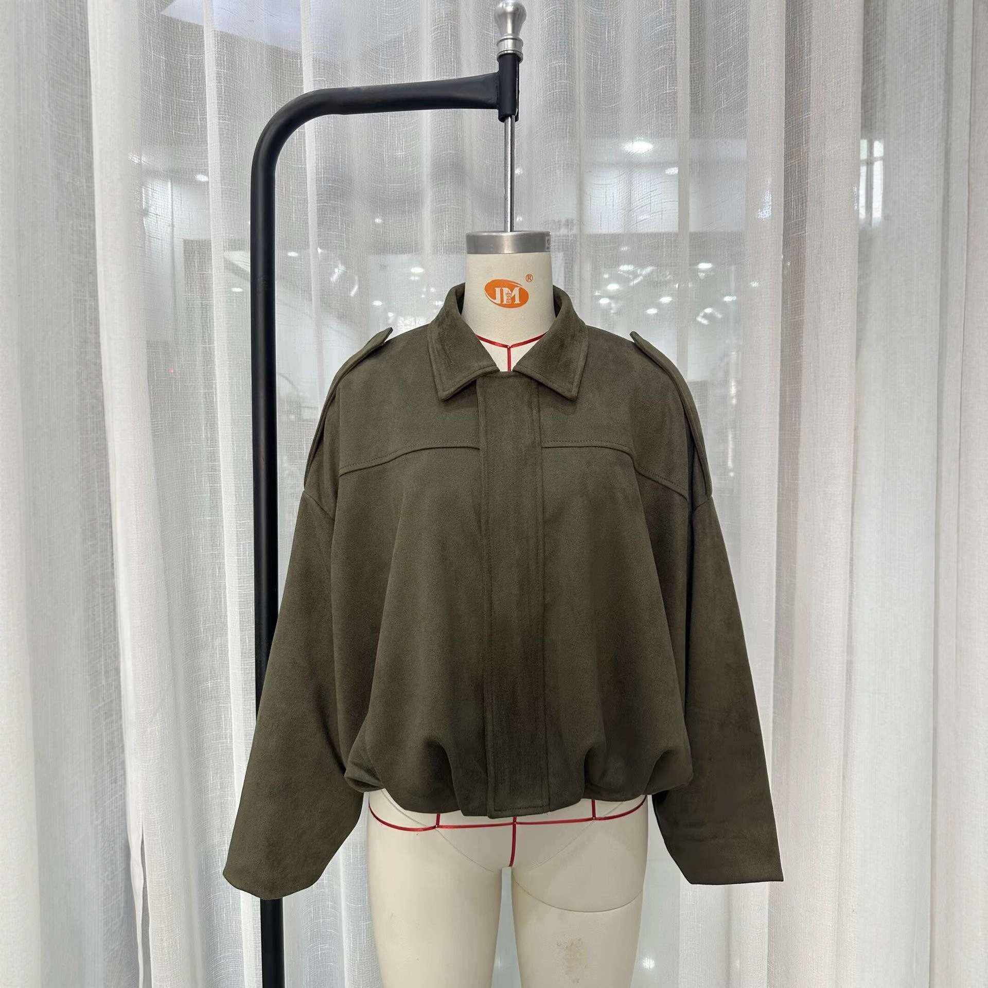 2025 Fashion Suede Texture Pilot Jacket Coat