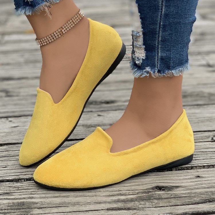 2025 plus size single shoe flat bottomed kick bean shoes