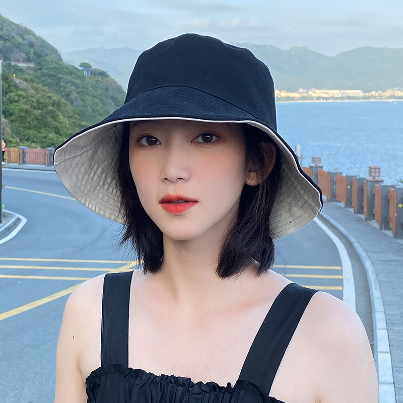 春秋时尚渔夫帽子女士春夏季大韩版百搭防晒薄款潮太阳帽夏天遮阳