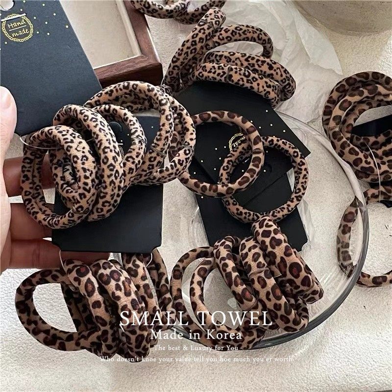 韩国进口法式复古基础款豹纹毛巾发圈百搭无痕皮筋扎头发绳头饰,饰品/流行首饰/时尚饰品新,发饰,淘宝优惠券,粉丝福利购,淘宝优惠卷