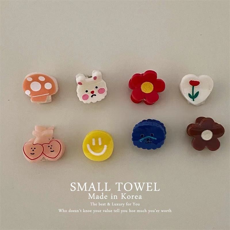 韩国东大门进口小兔花朵小狗笑脸彩色迷你刘海小抓夹侧边夹发卡女,饰品/流行首饰/时尚饰品新,发饰,淘宝优惠券,粉丝福利购,淘宝优惠卷